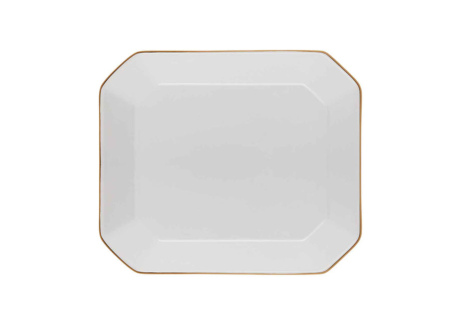 Octave Plate Medium Gold-White
