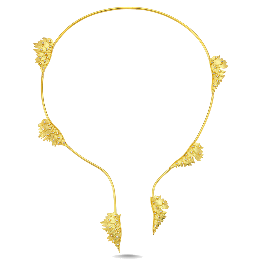 Ophelia Choker Full Leaf Necklace
