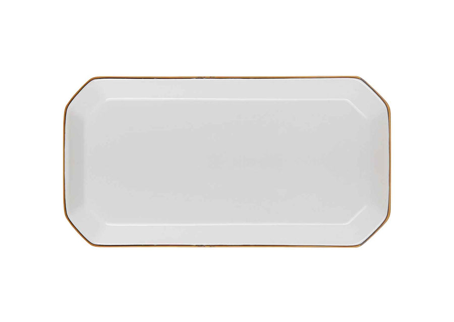 Octave Plate Small Gold-White