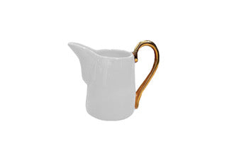 MINI PITCHER HANDLE GOLD - WHITE