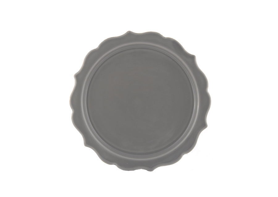 Lotus Dessert Plate-Light Grey