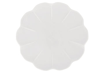 Lotus Dinner Plate-White