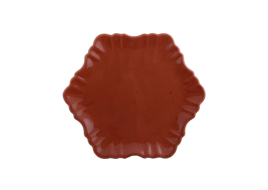 Cloud Cake Plate-Coral