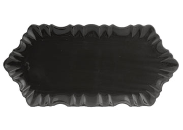 Cloud Appetizer Plate Large-Dark Grey