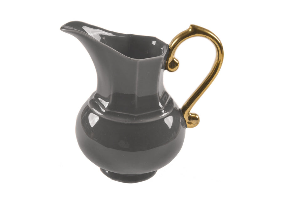 Pitcher Small Handle  Gold-Light  Grey