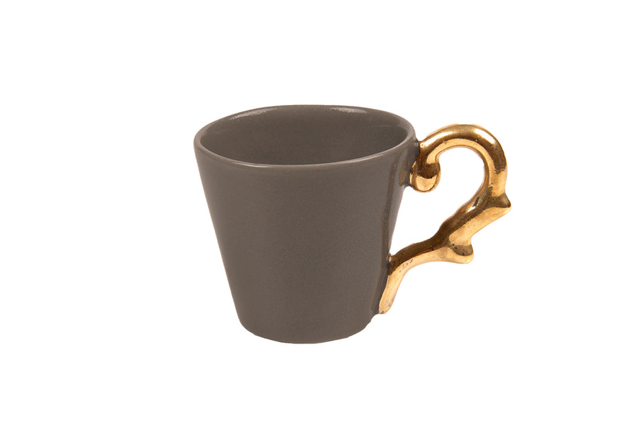 Turkish Coffee Cup Handle Gold-Mink